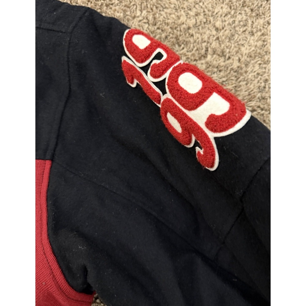 Vintage 1999 ROCAWEAR Button Up Embroidered Jacket Black Red Men's Size 2XL - Picture 7 of 11